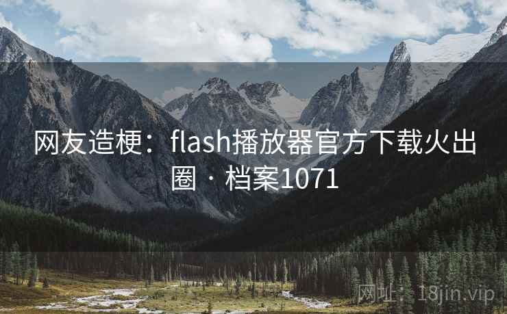 网友造梗：flash播放器官方下载火出圈 · 档案1071